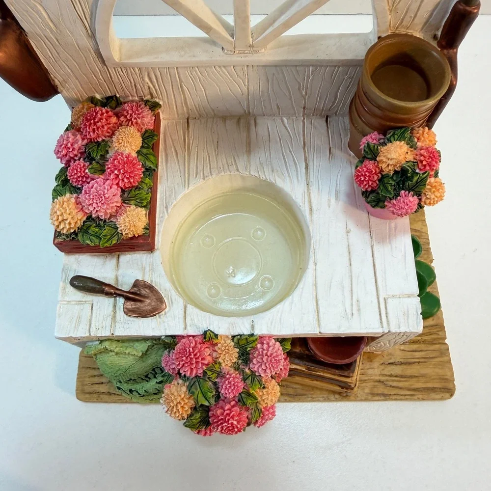 Yankee Candle Wax Warmer Home Decor Multicolor Gardening Potting Bench Figurine